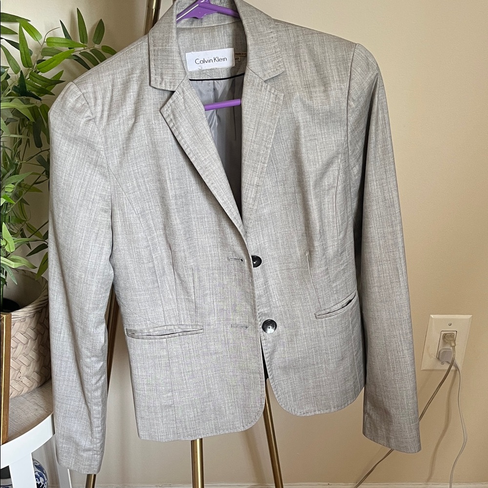 Calvin Klein Light Gray Women’s Blazer